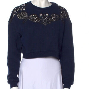 Jonathan Simkhai long sleeve crop top size S